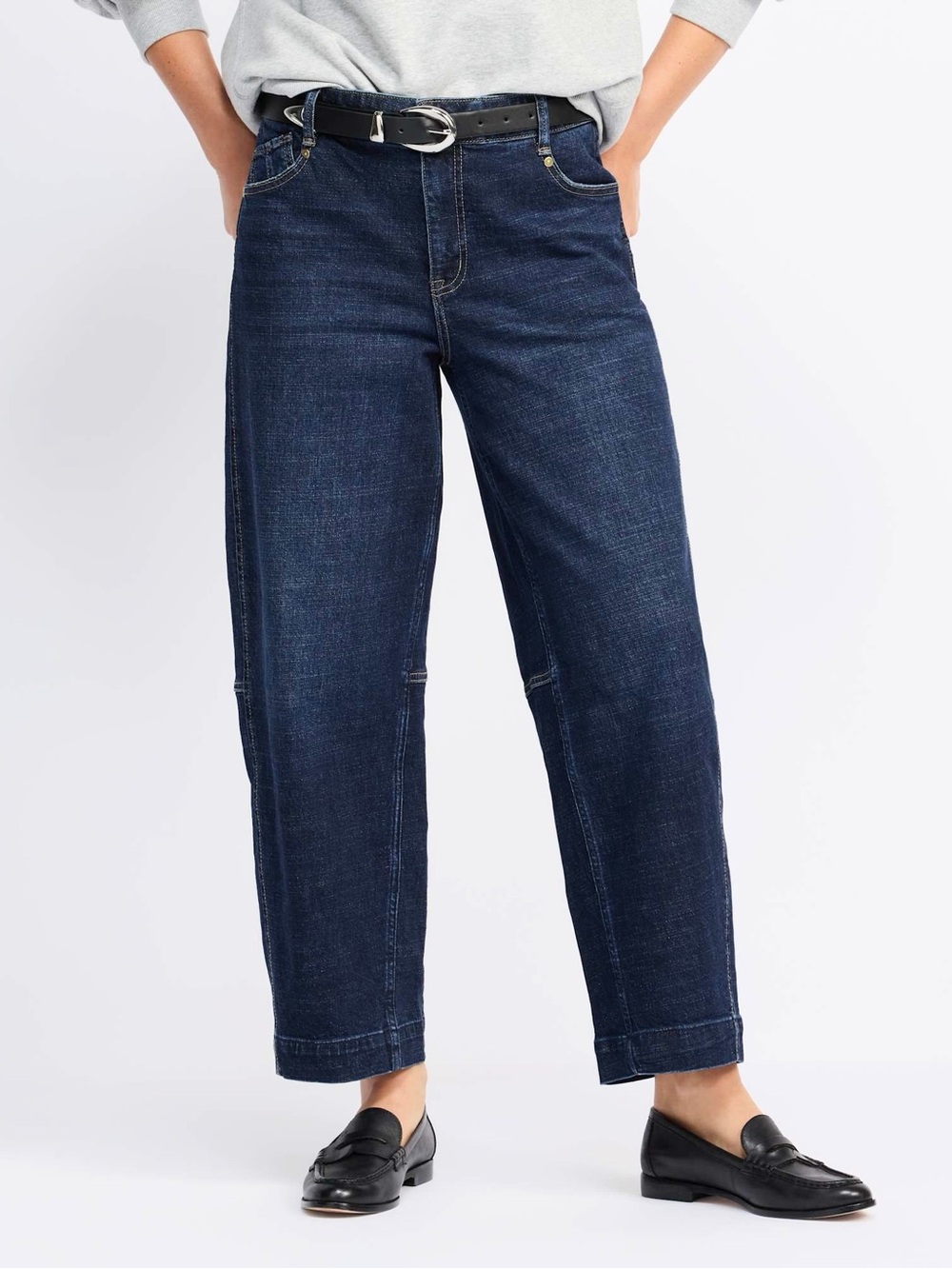 NWT Stitch Fix Democracy Ab Solution Skyrise Relaxed Barrel Leg Jean